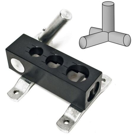 Dema – Encocheuse manuelle professionnelle pour tuyaux 3/4' à 1 1/4' – Acier jusqu'à 3 mm – Application horizontale et verticale – Guidage avec retour par ressort