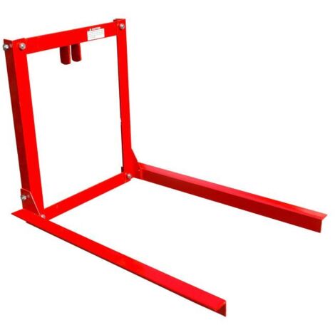 Dema – Fourche à palettes 225 kg – Dispositif de transport 3 points pour palettes et bois – Longueur 900 mm – Garde au sol 8 cm