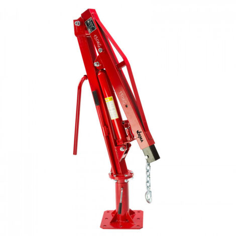 Dema – Grue d'atelier 500 kg – Hauteur de levage 2150 mm – Flèche verrouillable 620-1000 mm – Rotation 360° pour espaces confinés
