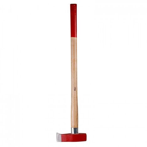 Dema – Hache à fendre Merlin 3 kg – Manche en bois de hickory – Tête en acier trempé pour fente efficace – Longueur totale 90,5 cm