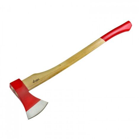 Dema – Hachette en bois de frêne 1600 g – Tête en acier trempé – Longueur 84 cm – Ergonomique pour fente précise du bois dur