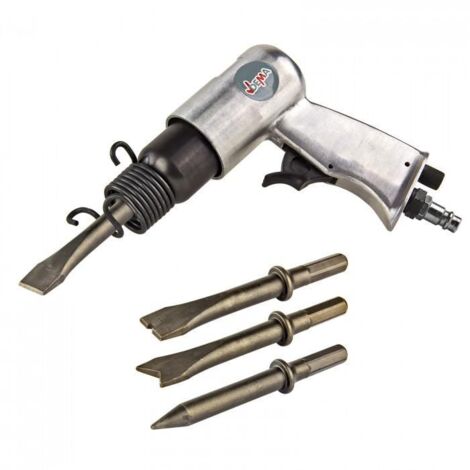 Dema – Marteau-piqueur pneumatique 4500 coups/min – Pression 6 bars – Pour béton et pierre – Poignée ergonomique pour confort d'utilisation