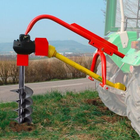 Dema – Mèche pour tarière 300 mm – Pour forage jusqu'à 1 mètre – Compatible tracteurs 30-60 CV – Raccord 22 mm – Construction métallique robuste