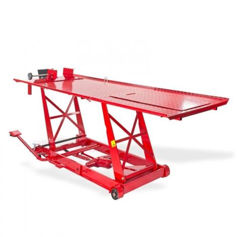 Dema – Pont élévateur moto 2200 mm – Charge max 454 kg – Hauteur de levée 170 à 780 mm – Système de blocage pour sécurité