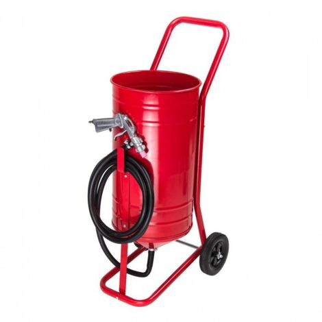 Dema – Sableuse pneumatique 30 L – Pression 4,3-7,5 bars – Débit max 400/700 L/min – 4 buses céramiques incluses – Nettoyage métaux