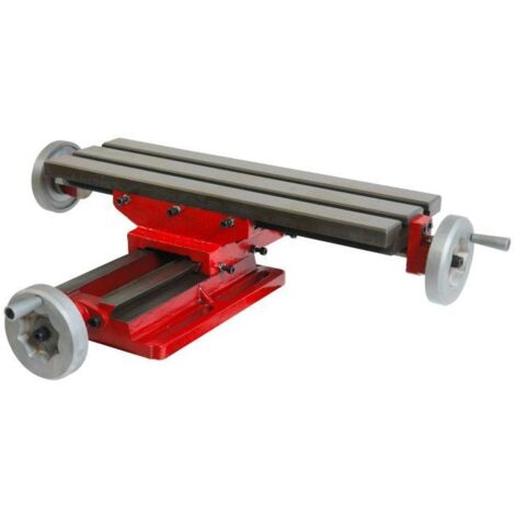 Dema – Table croisée métrique de précision 475 x 150 mm – Largeur des rainures 16 mm – Réglage précis pour perceuses à colonne – Installation rapide