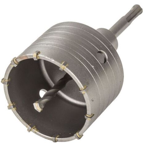 Dema – Trépan SDS Plus 80 mm – Foret de centrage haute vitesse – Pour béton, brique et pierre – Longueur 65 mm – Filetage M20 SDS+