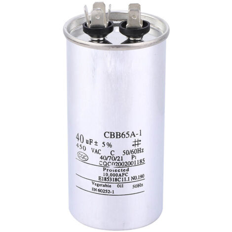 Démarrage d'air de papier d'aluminium de condensateur de CBB65 40UF 450V pour la Machine à laver de conditionnement
