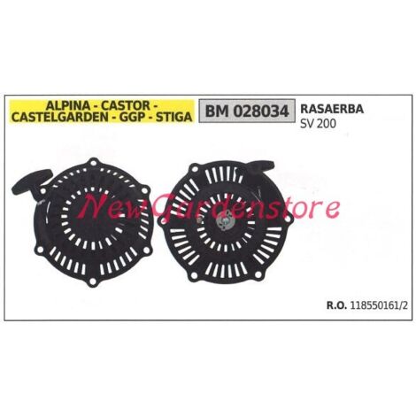 Démarrage du moteur CASTELGARDEN de la tondeuse à gazon SV 200 028034