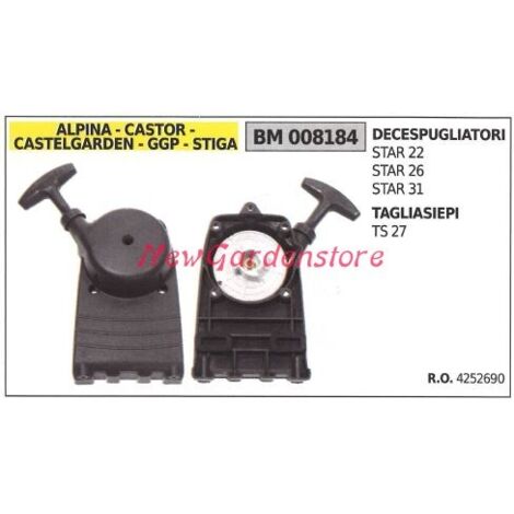 Démarrage du moteur CASTELGARDEN débroussailleuse star 22 26 taille-haie 008184