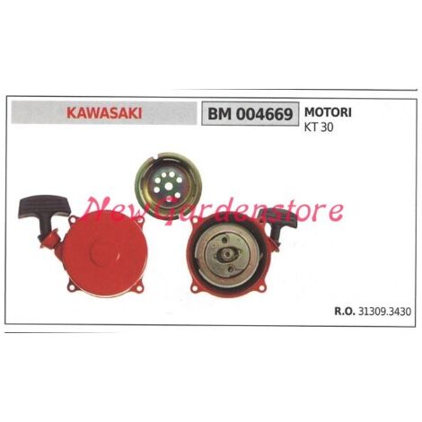 Démarrage du moteur de la tondeuse à gazon KAWASAKI KT 30 004669