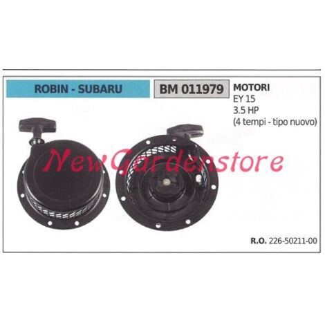 Démarrage du moteur SUBARU de la tondeuse à gazon EY 15 3.5 HP 011979
