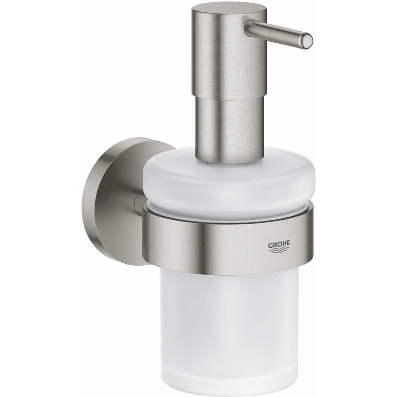 QuickFix Start - Distributeur de savon avec support, verre/supersteel 41195DC0 - Grohe