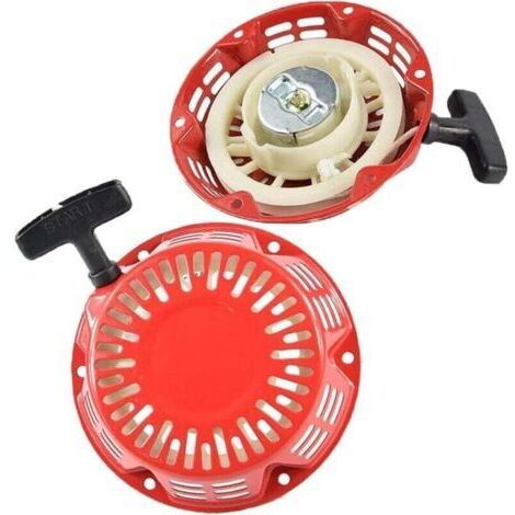 Démarreur à lancer, cordon de démarrage, générateur, poignée de lanceur, démarreur pour tondeuse à gazon GX120 GX160 GX200 5.5HP 6.5HP Rouge