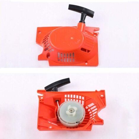 Démarreur à un coup pour tronçonneuses 45cc, 52cc et 58cc, compatible avec les modèles 4500, 5200 et 5800, rouge.
