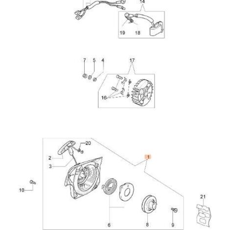 DÉMARREUR COMPLET EMAK ORIGINAL 50230019R