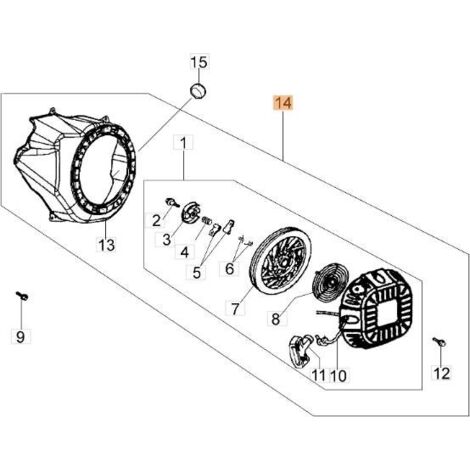 DÉMARREUR COMPLET EMAK ORIGINAL L66150374