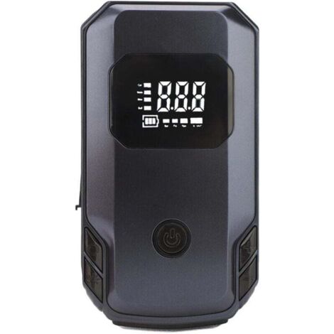 Démarreur de Batterie de Voiture Portable 12 V, Centrale d'alimentation de Secours 150 PSI, Banque de Chargeur ABS 2000 MAh, Pack avec Alimentation de Démarrage, Couleur Noire