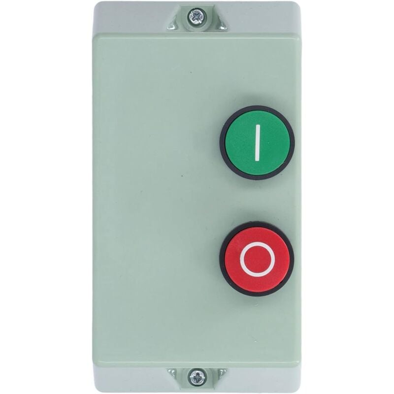 Gotrays - Démarreur de Moteur électrique Magnétique, Commande de Moteur de Démarreur Magnétique Triphasé 5,5HP 380V, Monophasé 3HP 220V, Interrupteur