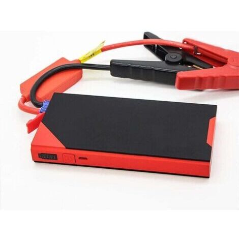 Démarreur de voiture 10800 mAh, alimentation automatique 12 V, batterie LED intégrée