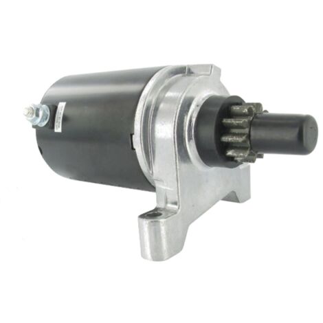 Démarreur électrique 10 dents adaptable sur moteur TECUMSEH modèles OH50, OHH50, OH110, OHV110, OHV120, OHV125, OHV130, OHV135, OV358EA. Remplace origine: 36914, 37425.