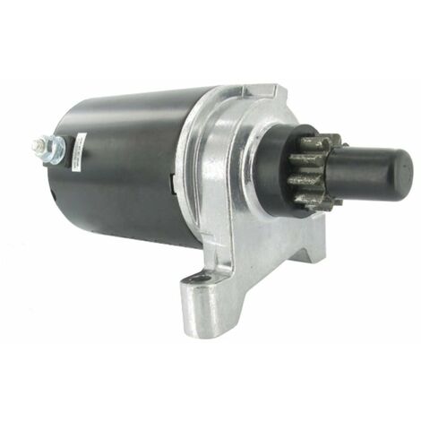 Démarreur électrique 12V avec pignon 10 dents – Fixation 2 trous – Diamètre 78,6 mm – Longueur 185 mm – Tecumseh