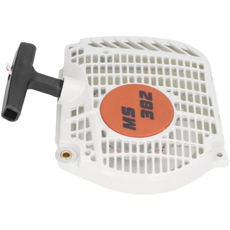 Démarreur en acier allié pour tronçonneuse Stihl MS381 MS382, corde de lanceur robuste et durable.