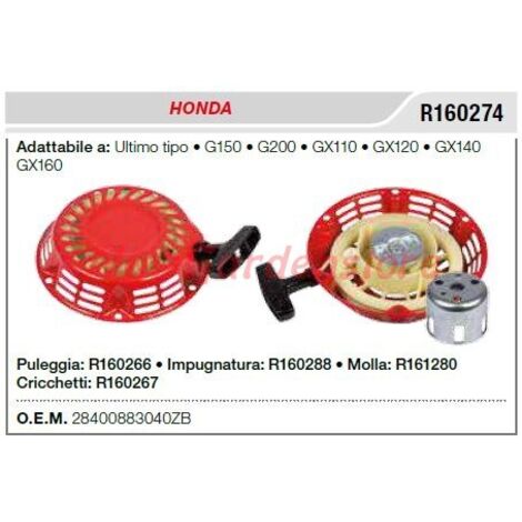 Démarreur HONDA motoculteur G150 200 GX110 120 140 160 dernier type R160274