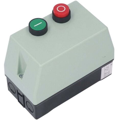 Démarreur magnétique étanche avec retardateur de flamme – Boîte de commande monophasée 220–230 V / triphasée 380–400 V, 9–13 A