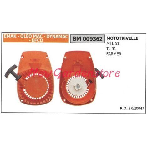 Démarreur moteur EMAK mtl 51 tl 51 farmer 009362 37520047
