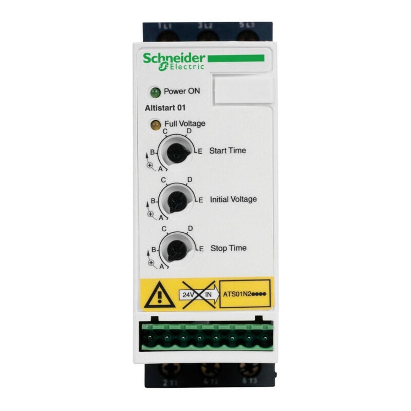 Schneider Electric - Altistart 01 - démarreur-ralentisseur progressif - 9A - 380..415V (ATS01N209QN)