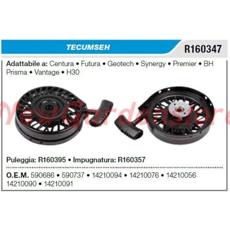 Démarreur TECUMSEH tracteur de pelouse tondeuse centura futura R160347
