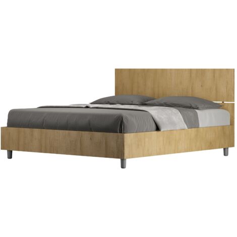 Demas Eiche modernes Holzlagerbett 160x190cm