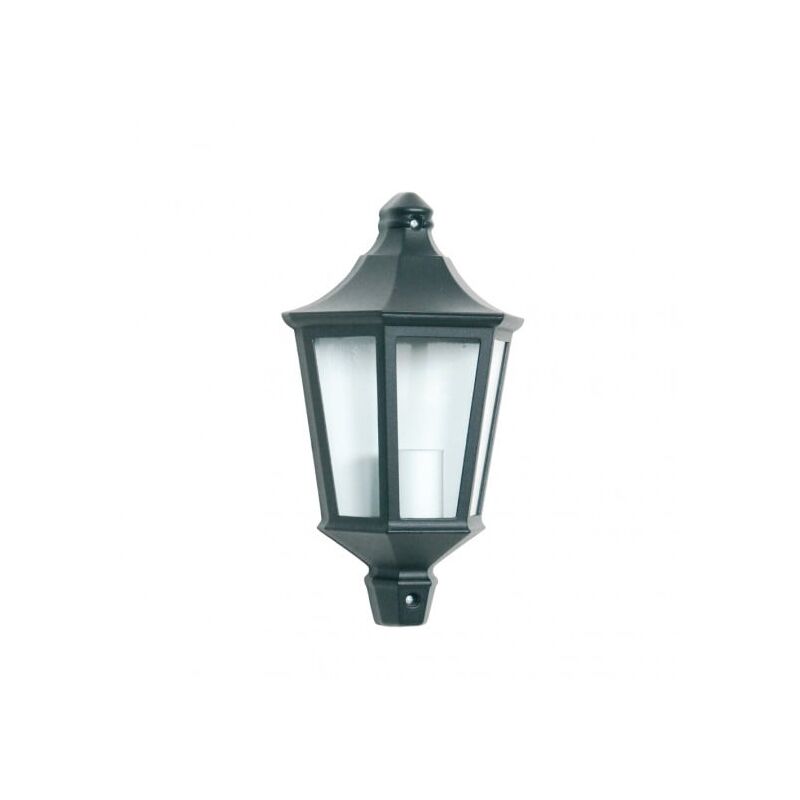 Demi Applique Extérieure 60W E27 Fonte Noire loan