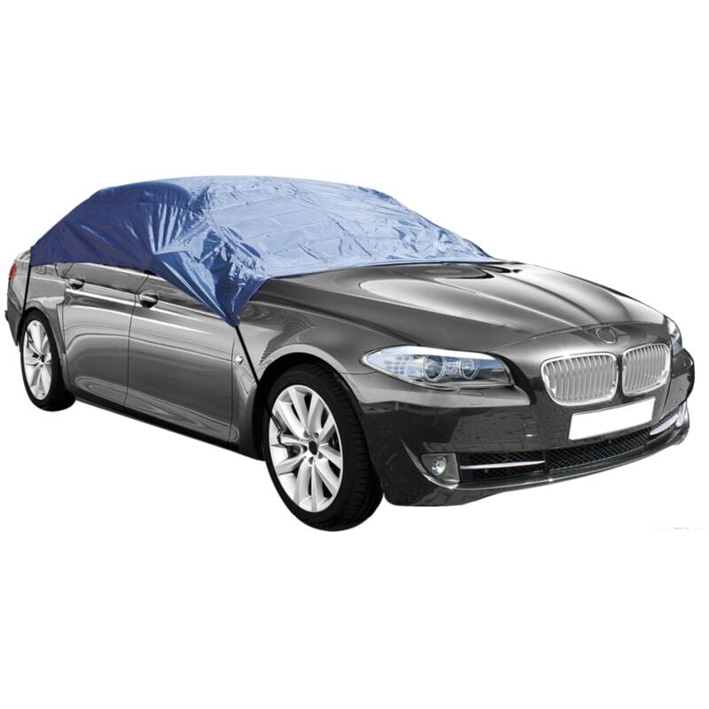 Demi Bâche housse de protection voiture longueur 390 cm bleu - Bleu