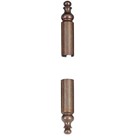 Demi cache-fiches en laiton GC 839 finition bronze Ø 16 mm pour fiches Exacta 495 menuiserie bois boîte de 20 - OTLAV