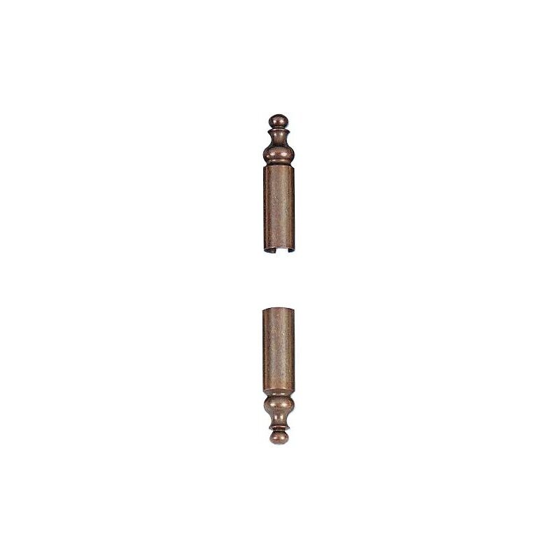 Demi cache-fiches en laiton gc 839 finition bronze ø 16 mm pour fiches Exacta 495 menuiserie bois boîte de 4 Otlav