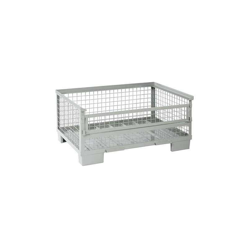 Matisère - Demi-caisse grillagée avec porte - Charge max 1000kg - CPM25PM