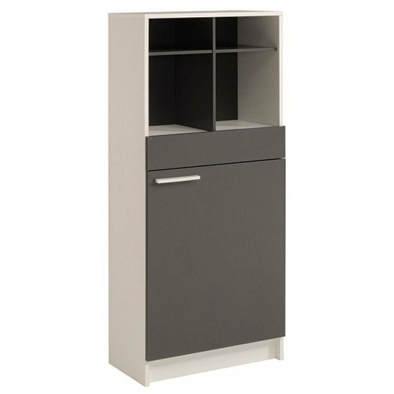 Demi colonne versus 60x137x32 gris blanc