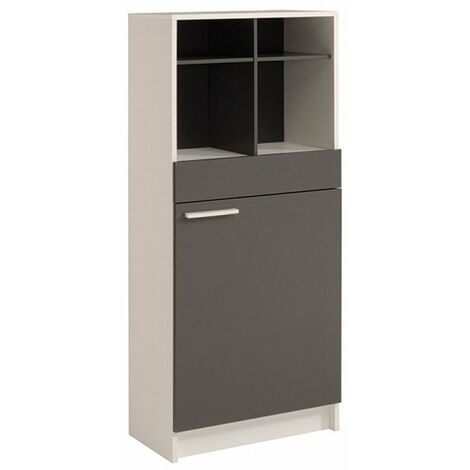 Demi Colonne Versus 60x137x32 Gris – 60x137x32 • Gris – Blanc
