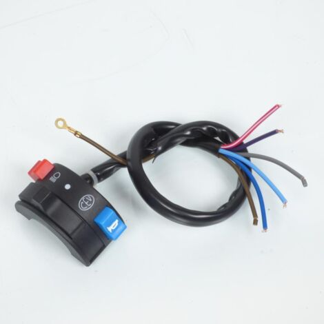 Demi commodo gauche pour mobylette MBK 51 bouton coupe circuit