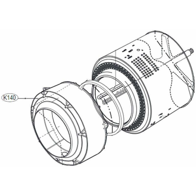 Mezza vasca anteriore - Lavatrice LG 4349897