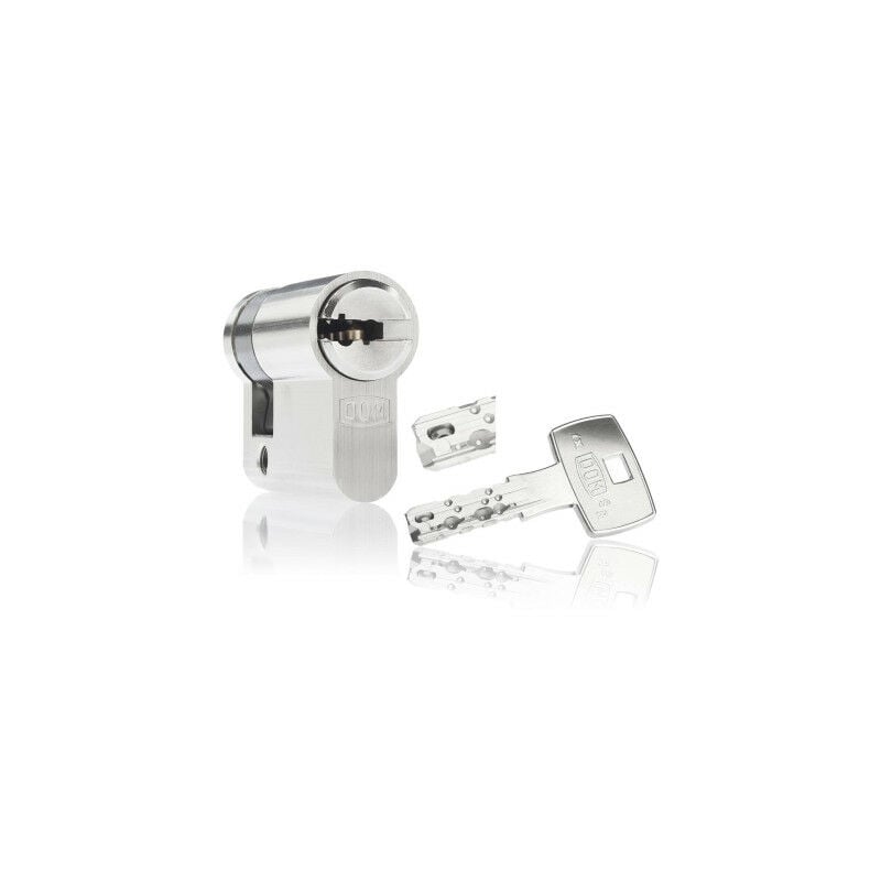 Demi-Cylindre de serrure DOM IX6 sr Argent n/a 10 mm 60 mm Demi-cylindre