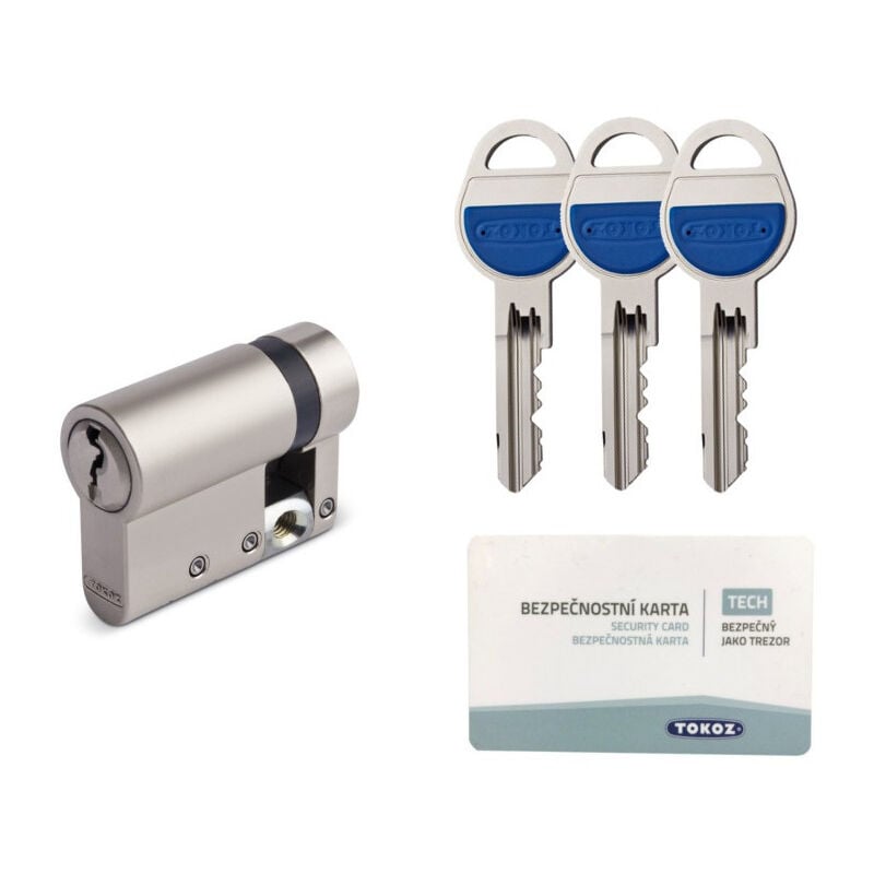 Demi cylindre haute sûreté Tokoz tech 30x10mm