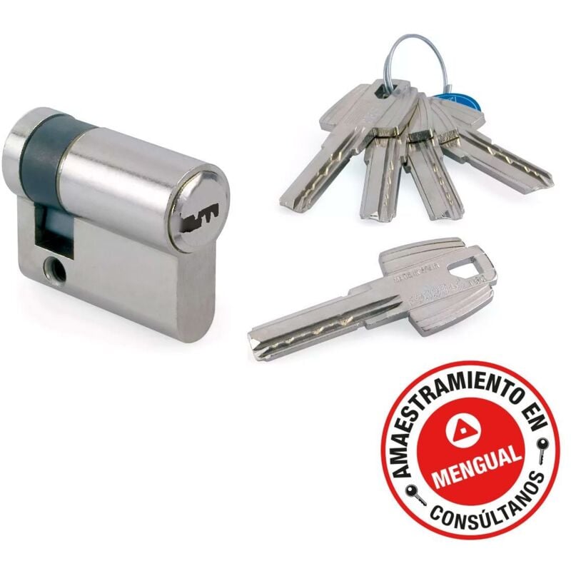 Tesa Cylindre T.60-40 Nickel (30X10) - Cylindre tesa T60 - Demi-cylindre avec clé à pointe