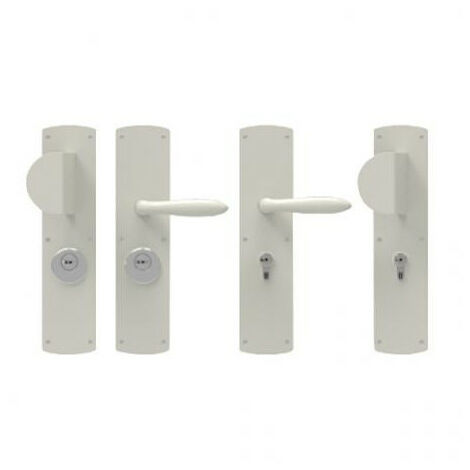 Demi-ensemble sur plaque diam 45 mm pour coffre pour série 73 A2P - BRICARD                                Blanc                      70                          70