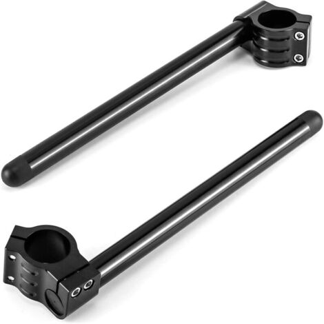 Demi Guidon Motos, pour Moto Universelle régulière, Noir, 35 mm