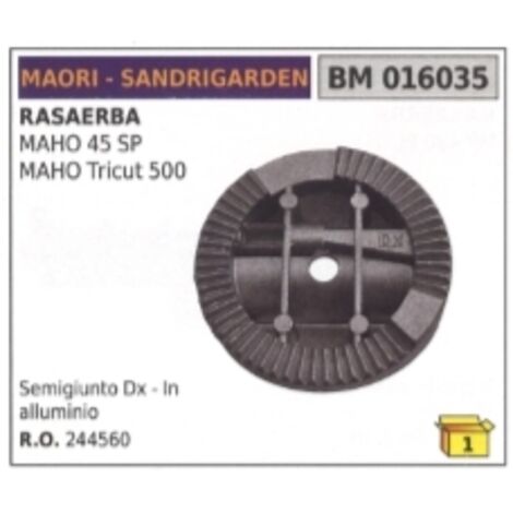 Demi-joint droit en aluminium MAORI tondeuse compatible SANDRIGARDEN MAHO45SP