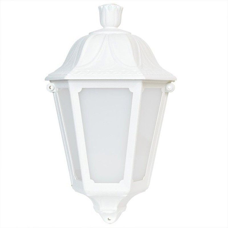 Fumagalli - Demi-lanterne murale 'Iesse' diffuseur opaque E27 IP55 - Blanc