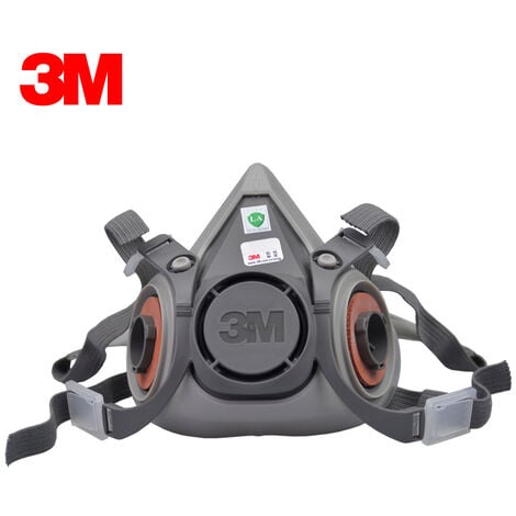 Demi-masque classique réutilisable 3M™ 6200, Certifié EN sécurité- sans cartouches filtrantes